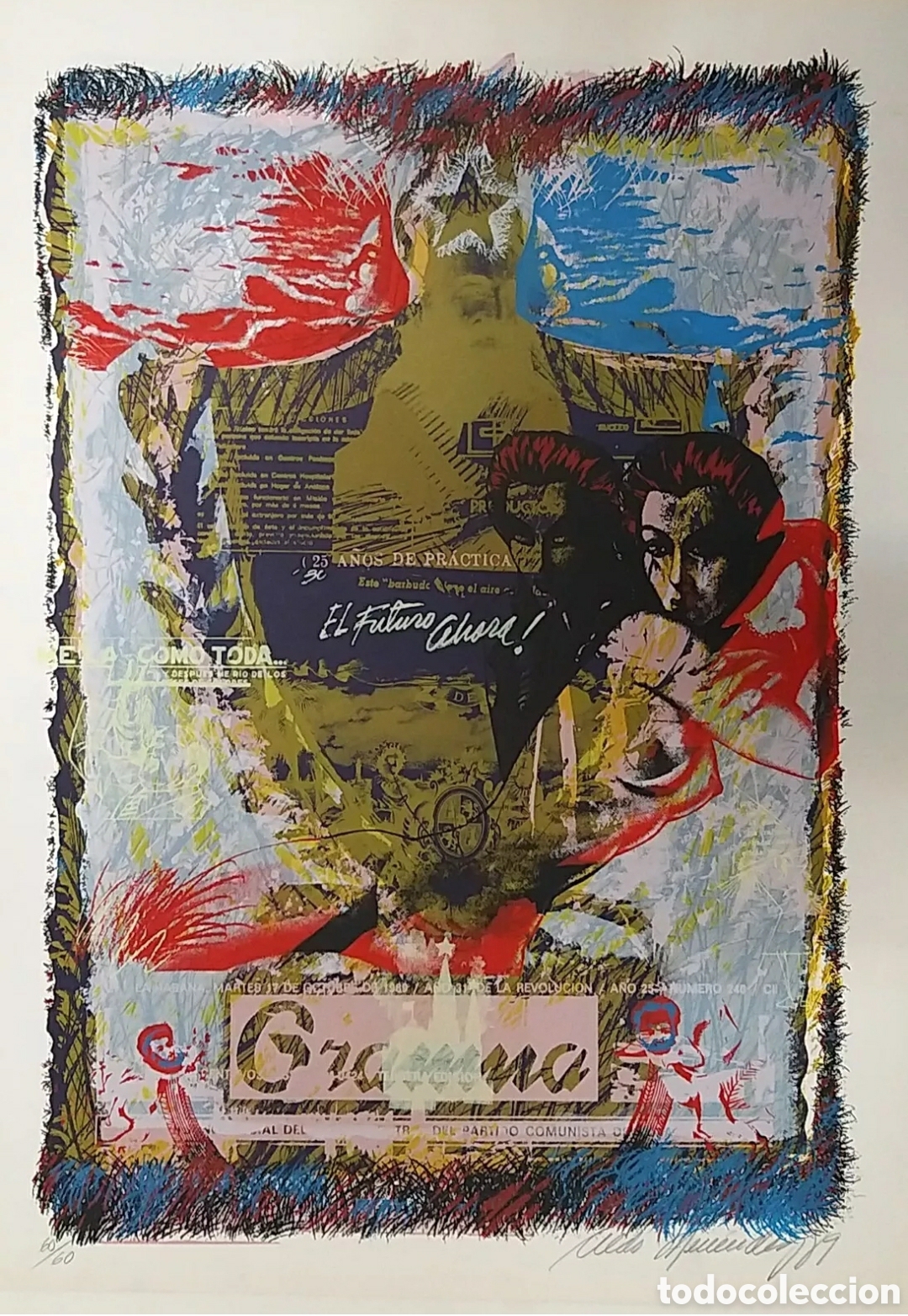 Arte: Aldo MEN&Eacute;NDEZ. Grabado 1989. - Foto 1