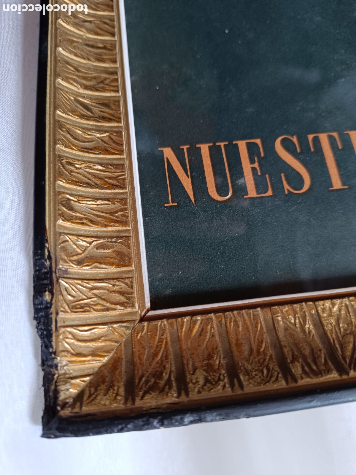 Arte: Cuadro antiguo litograf&iacute;a de la Virgen de Covadonga - Foto 6