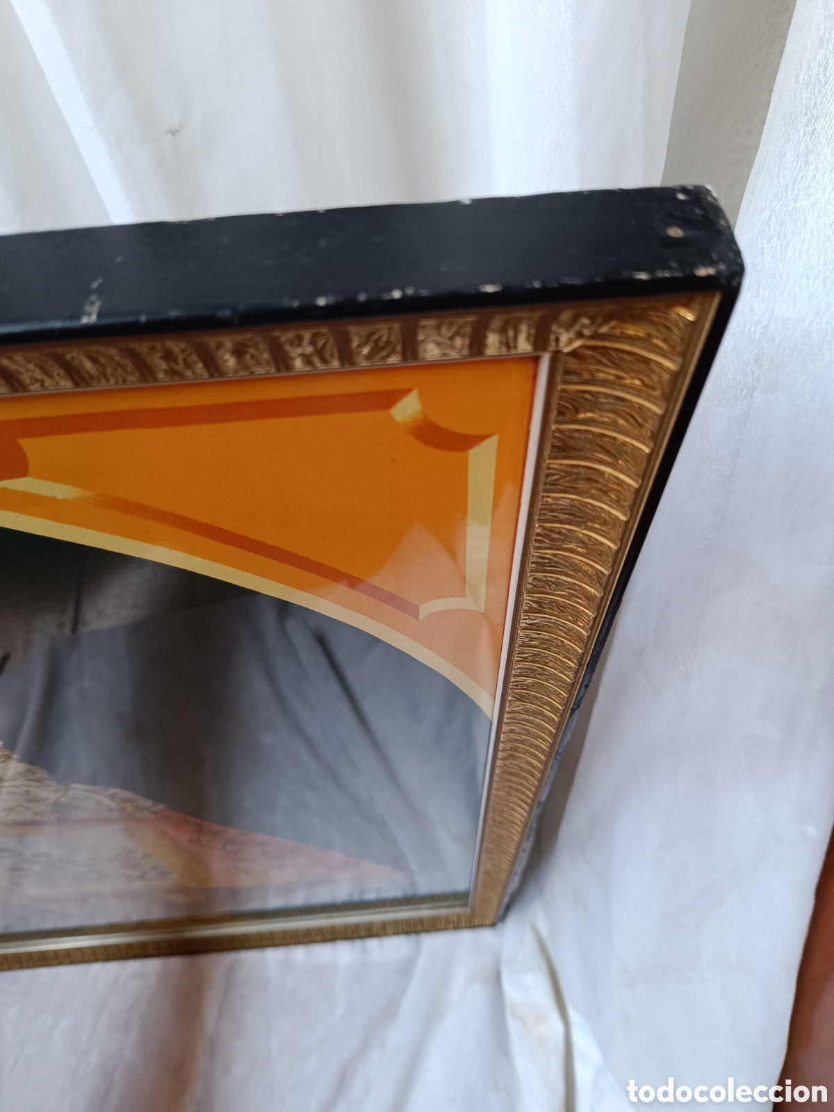 Arte: Cuadro antiguo litograf&iacute;a de la Virgen de Covadonga - Foto 12