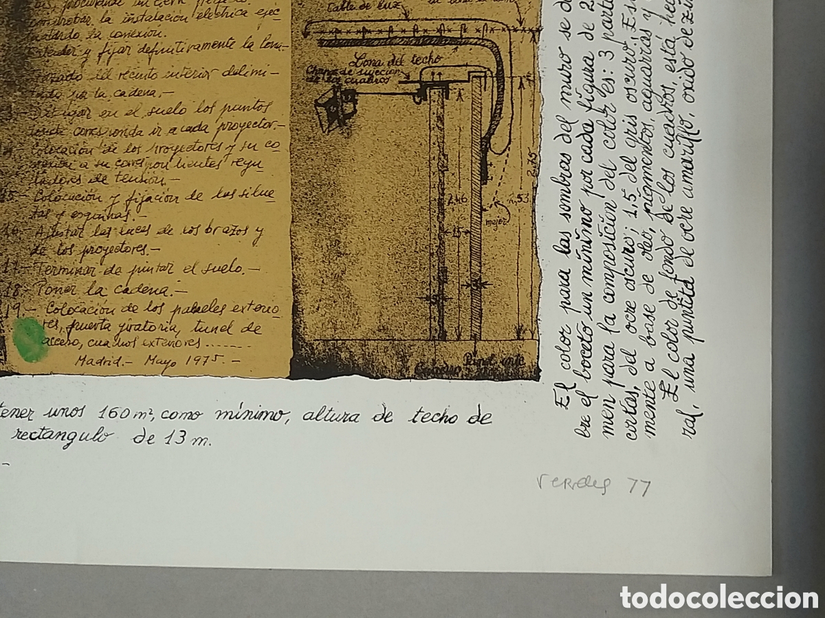 Arte: Jos&eacute; Luis VERDES Grabado 1977 &nbsp;&rdquo;El mito de la caverna&rdquo; - Foto 2