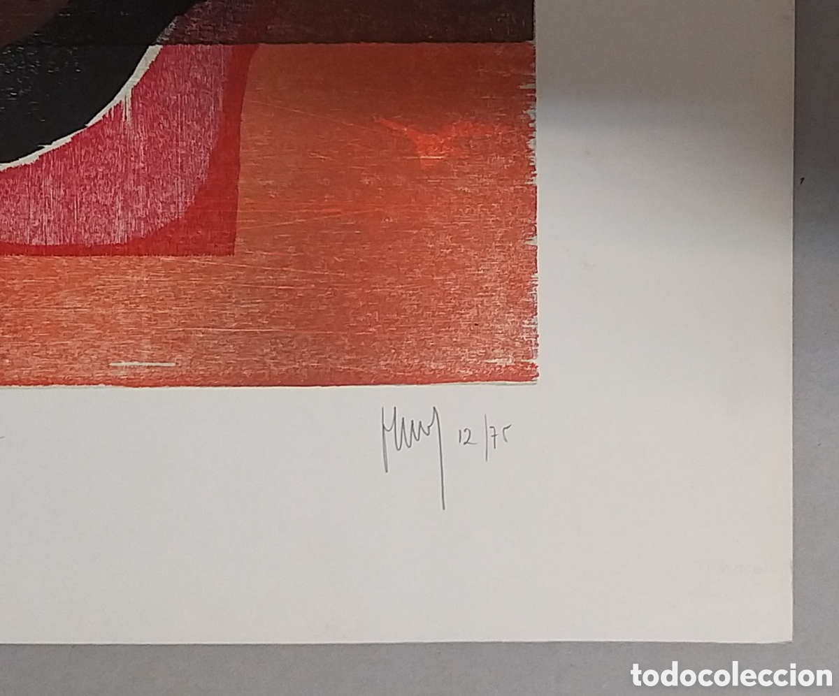 Arte: Cesar OLMOS. Serigraf&iacute;a 12/75. 1973 - Foto 3