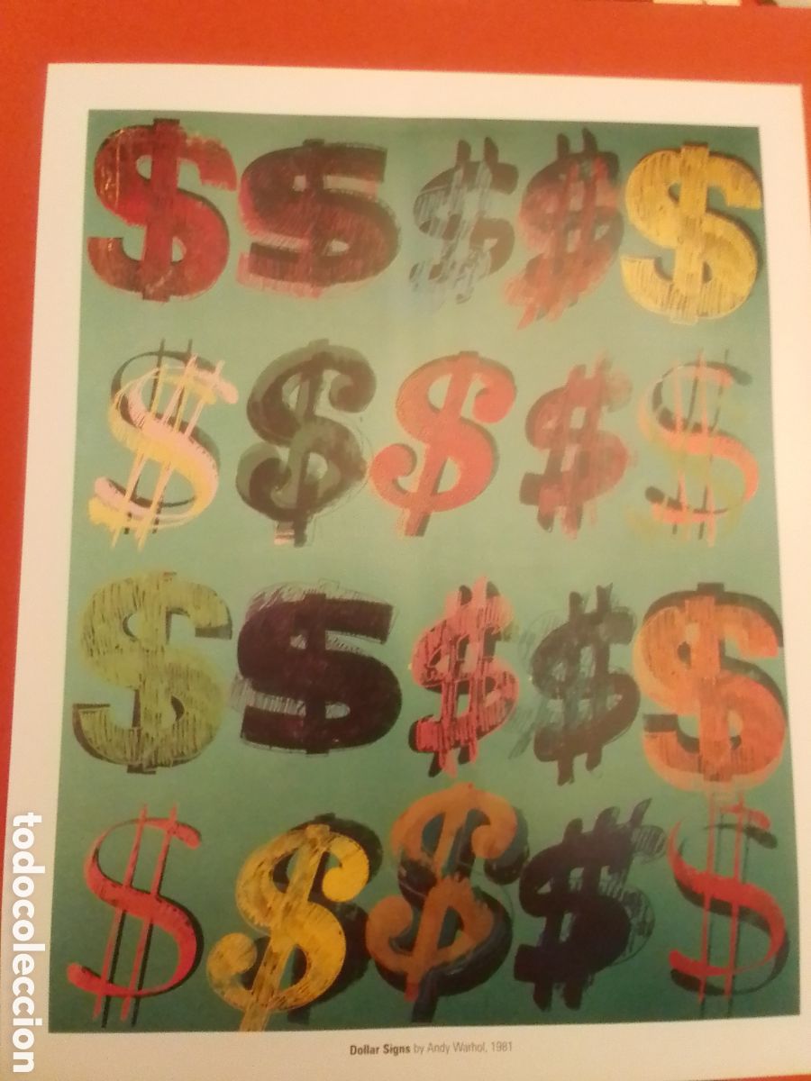 Arte: &rdquo;DOLLAR SIGNS&rdquo; de Andy Warhol - Foto 1