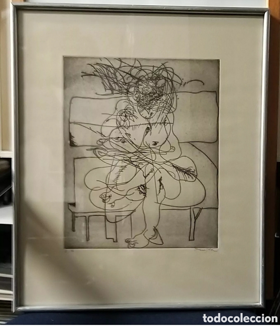 Arte: Fernando S&aacute;ez. Aguafuerte&nbsp; 5/75 - Foto 6