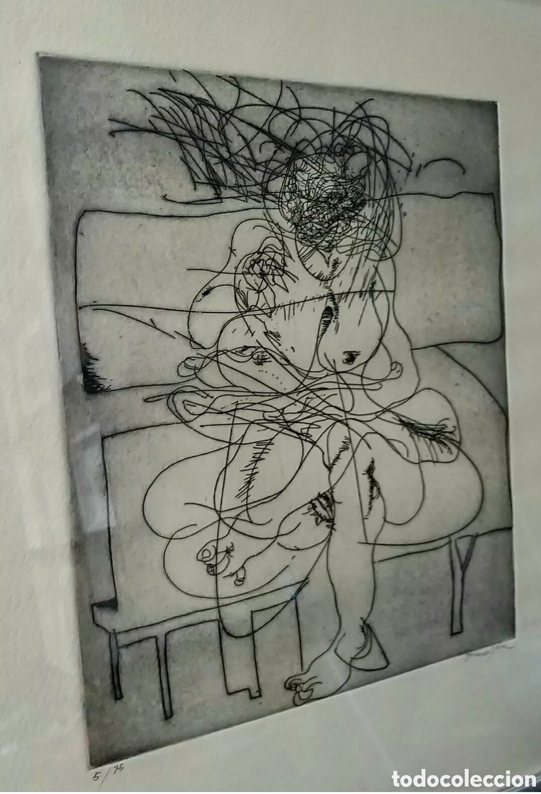 Arte: Fernando S&aacute;ez. Aguafuerte&nbsp; 5/75 - Foto 4