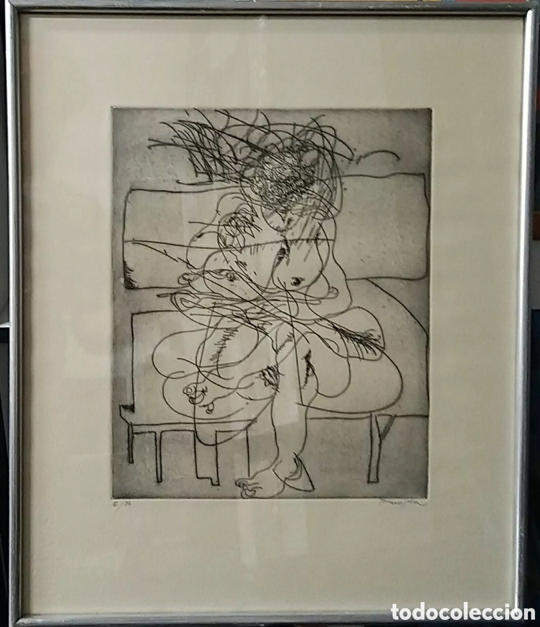 Arte: Fernando S&aacute;ez. Aguafuerte&nbsp; 5/75 - Foto 1