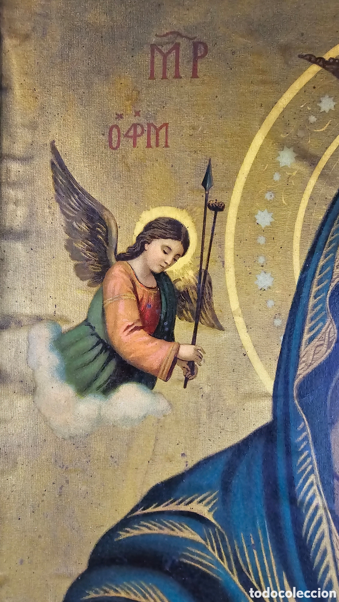 Arte: Enorme Icono Maternidad de la Virgen ortodoxo - Foto 4