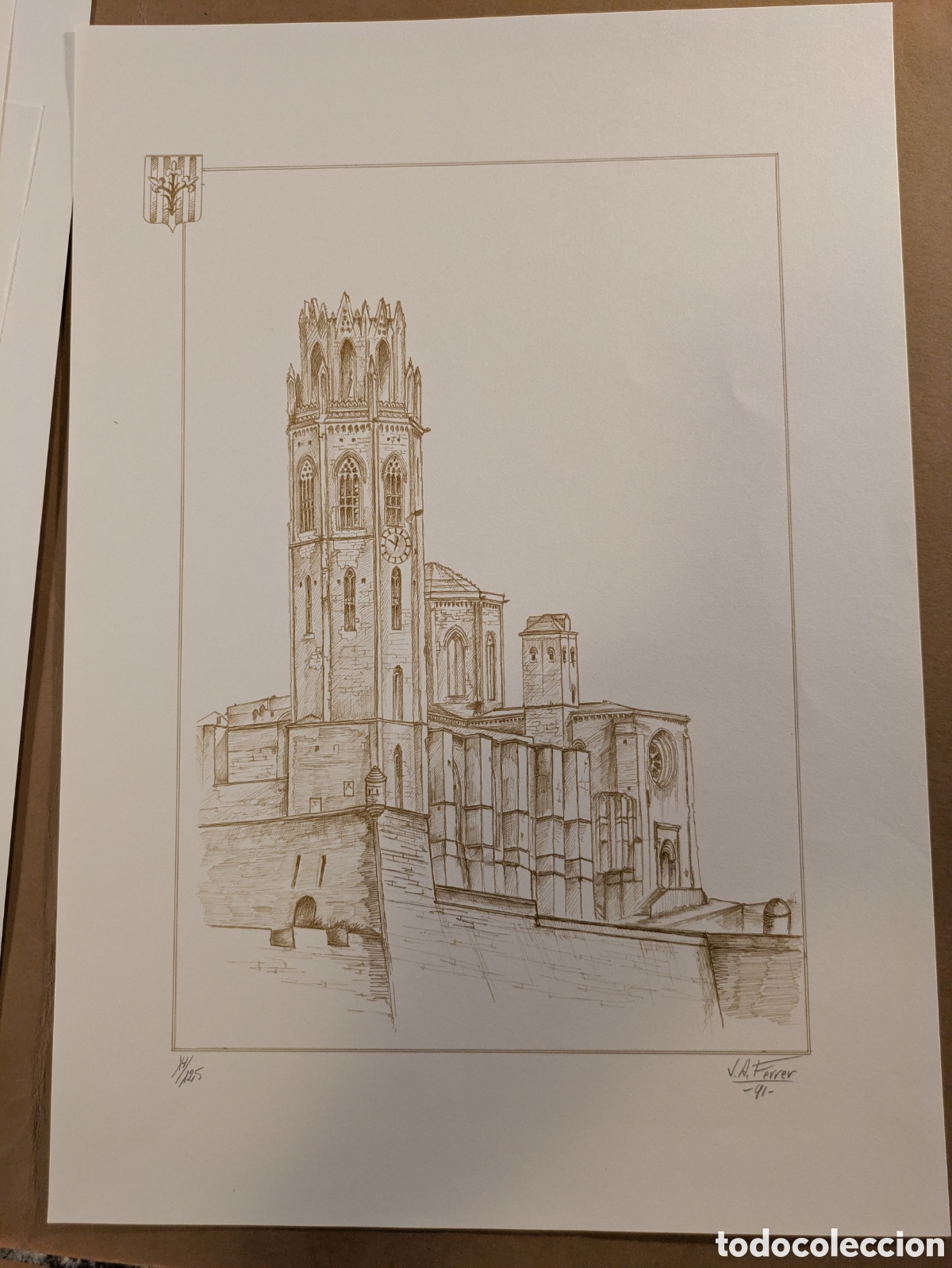 Arte: Serigraf&iacute;as Catedrales de Lleida - Foto 1