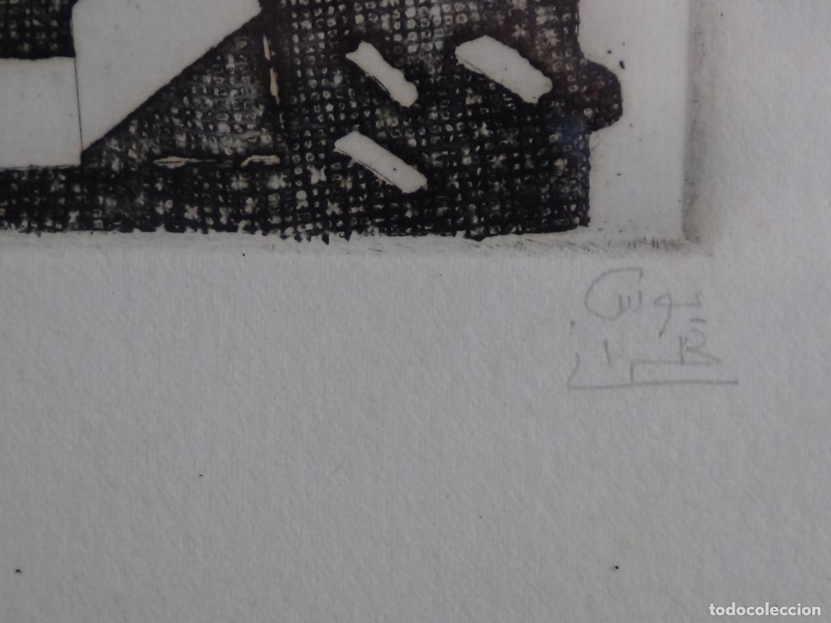 Arte: Aguafuerte numerada y firmada. - Foto 3