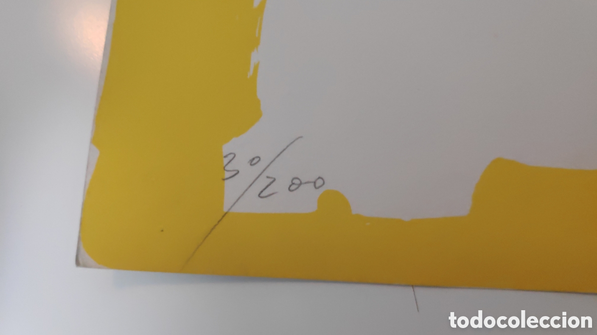 Arte: Serigraf&iacute;a de Rafael Canogar Composici&oacute;n con manos - Foto 5