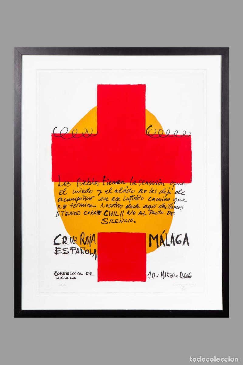 Arte: SERIGRAF&Iacute;A DE SU&Aacute;REZ-CHAMORRO FIRMADA. 101/150. CON MARCO - Foto 1