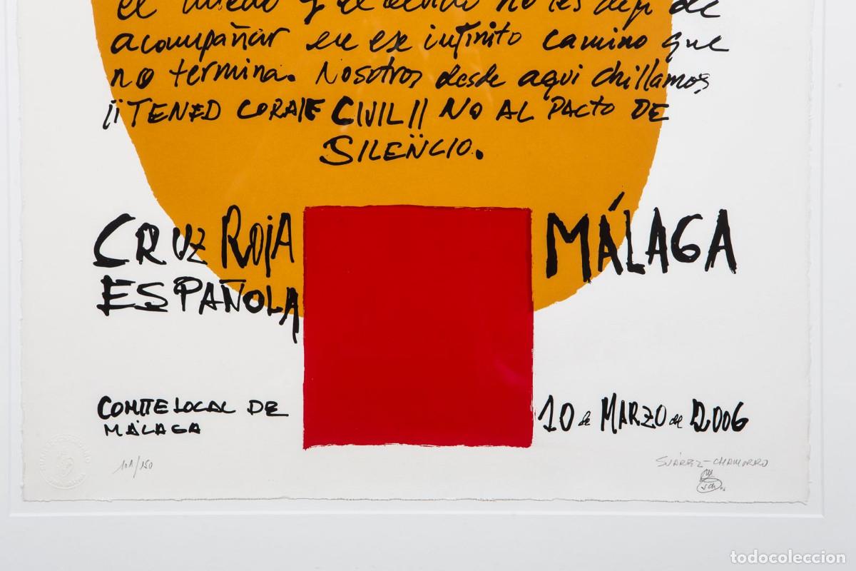 Arte: SERIGRAF&Iacute;A DE SU&Aacute;REZ-CHAMORRO FIRMADA. 101/150. CON MARCO - Foto 2