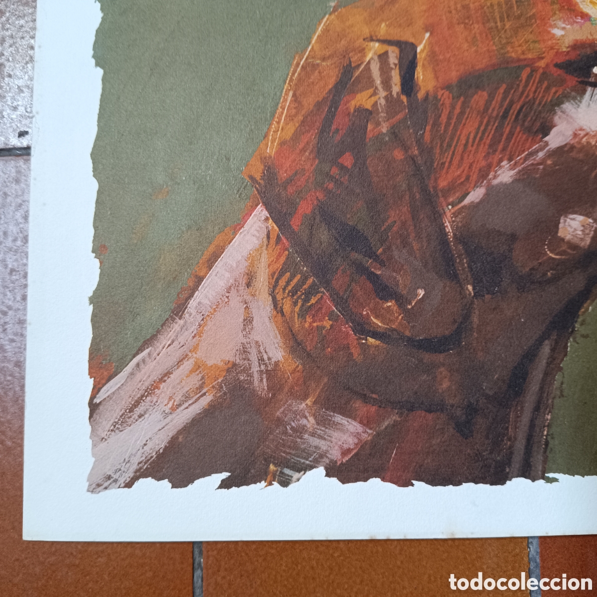 Arte: L&aacute;mina de un perro de caza - Foto 3
