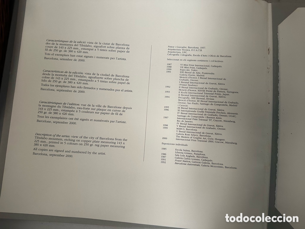 Arte: Serigrafia original del pintor ROBERT LLIMOS - Foto 3