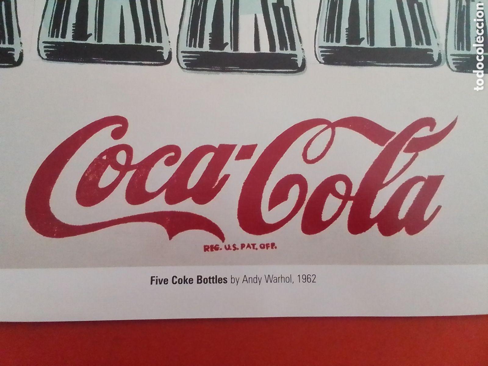 Arte: FIVE COKE BOTTLES de Andy Wahol - Foto 2