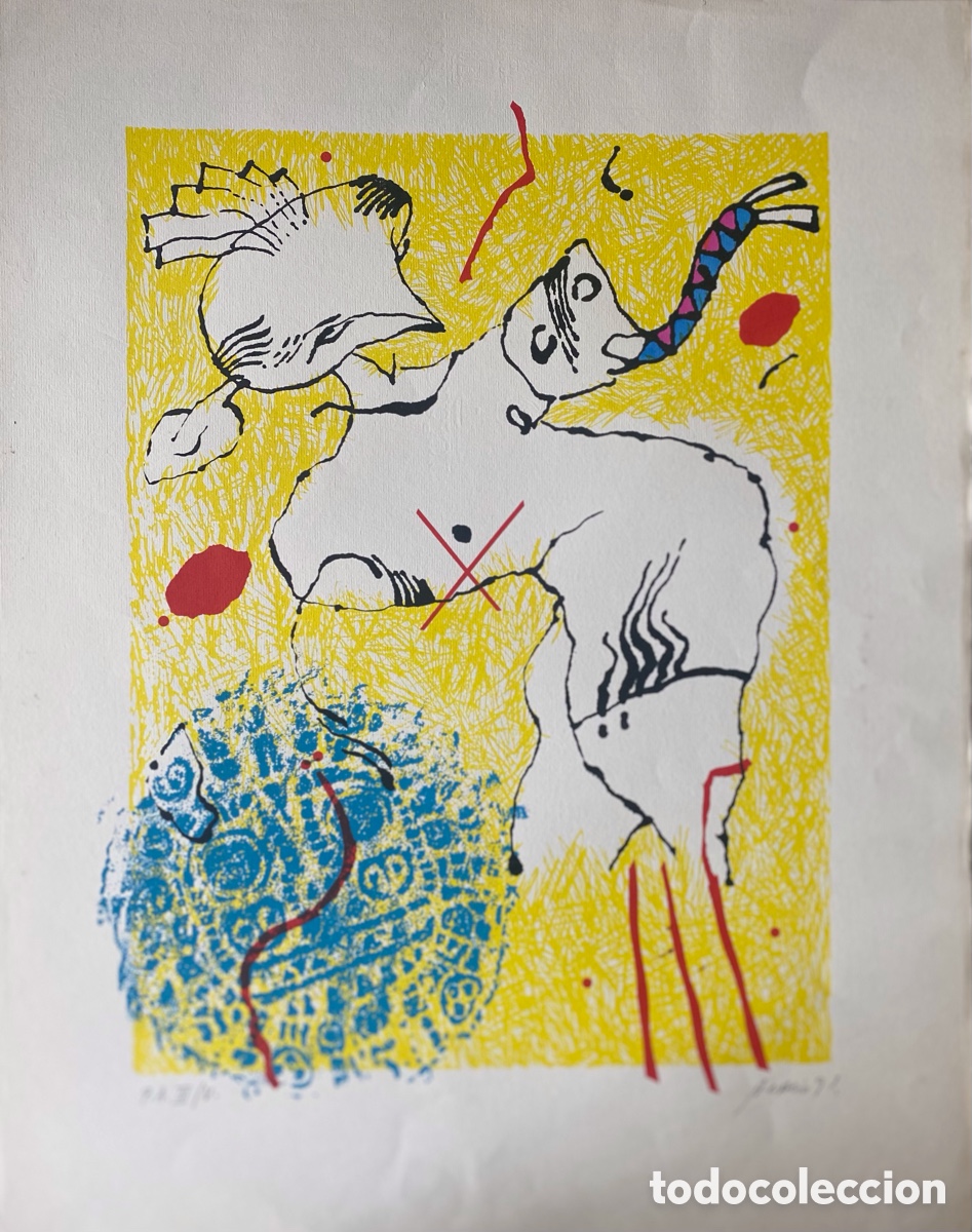 Arte: ACACIO PUIG . Serigraf&iacute;a - Foto 2