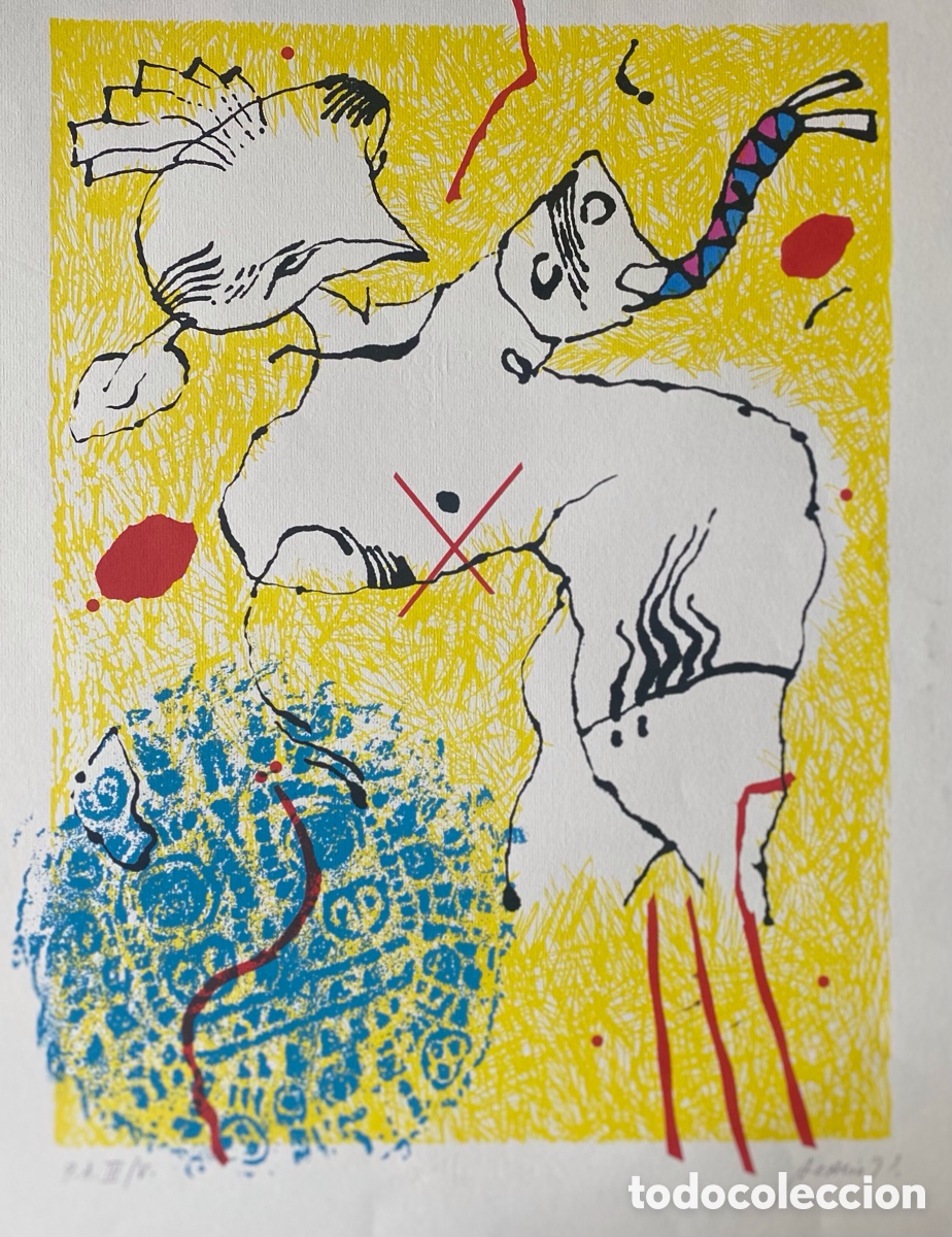 Arte: ACACIO PUIG . Serigraf&iacute;a - Foto 4