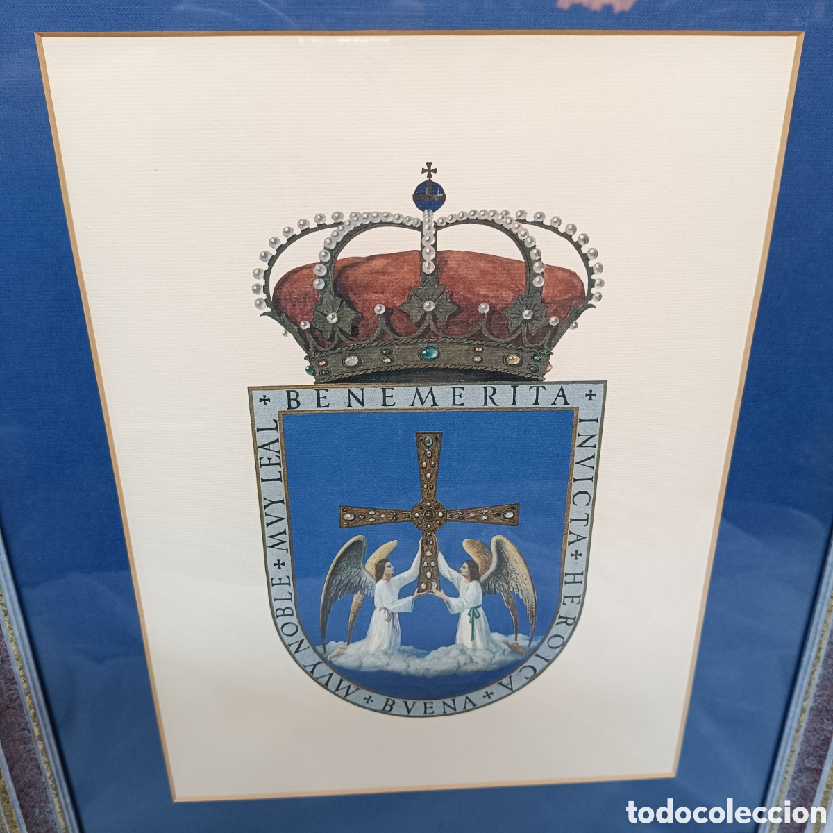 Arte: Cuadro Escudo Ciudad de Oviedo - Foto 2