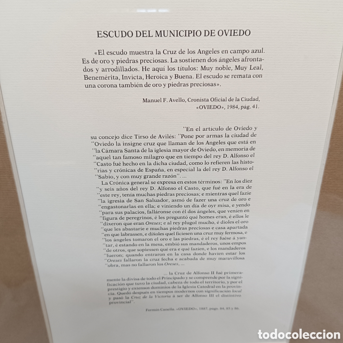 Arte: Cuadro Escudo Ciudad de Oviedo - Foto 3
