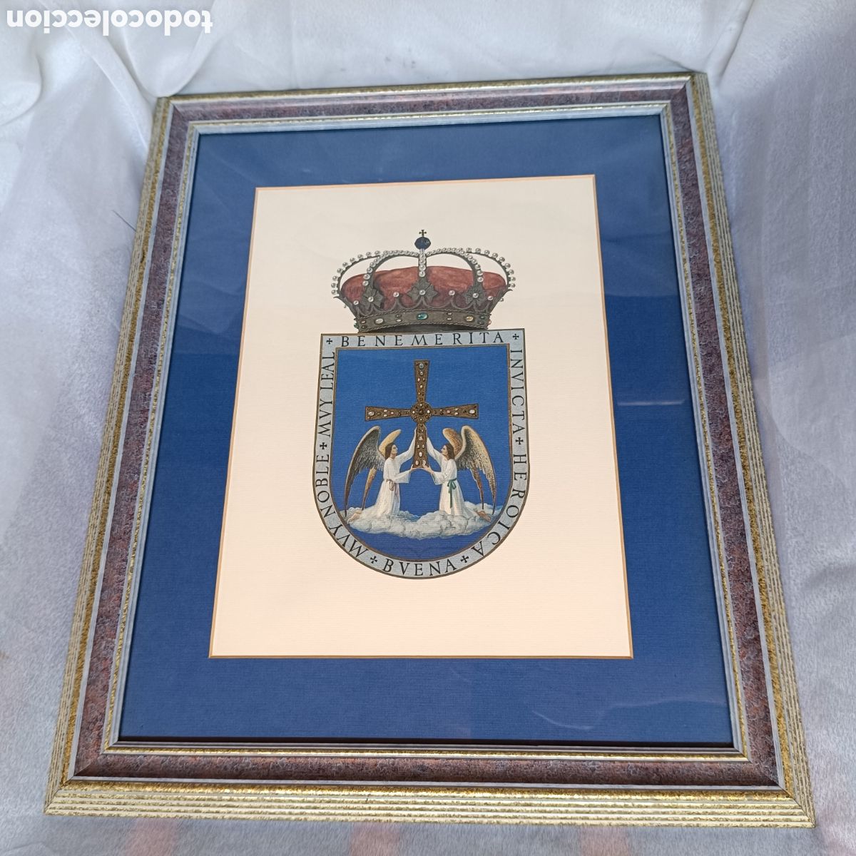 Arte: Cuadro Escudo Ciudad de Oviedo - Foto 4