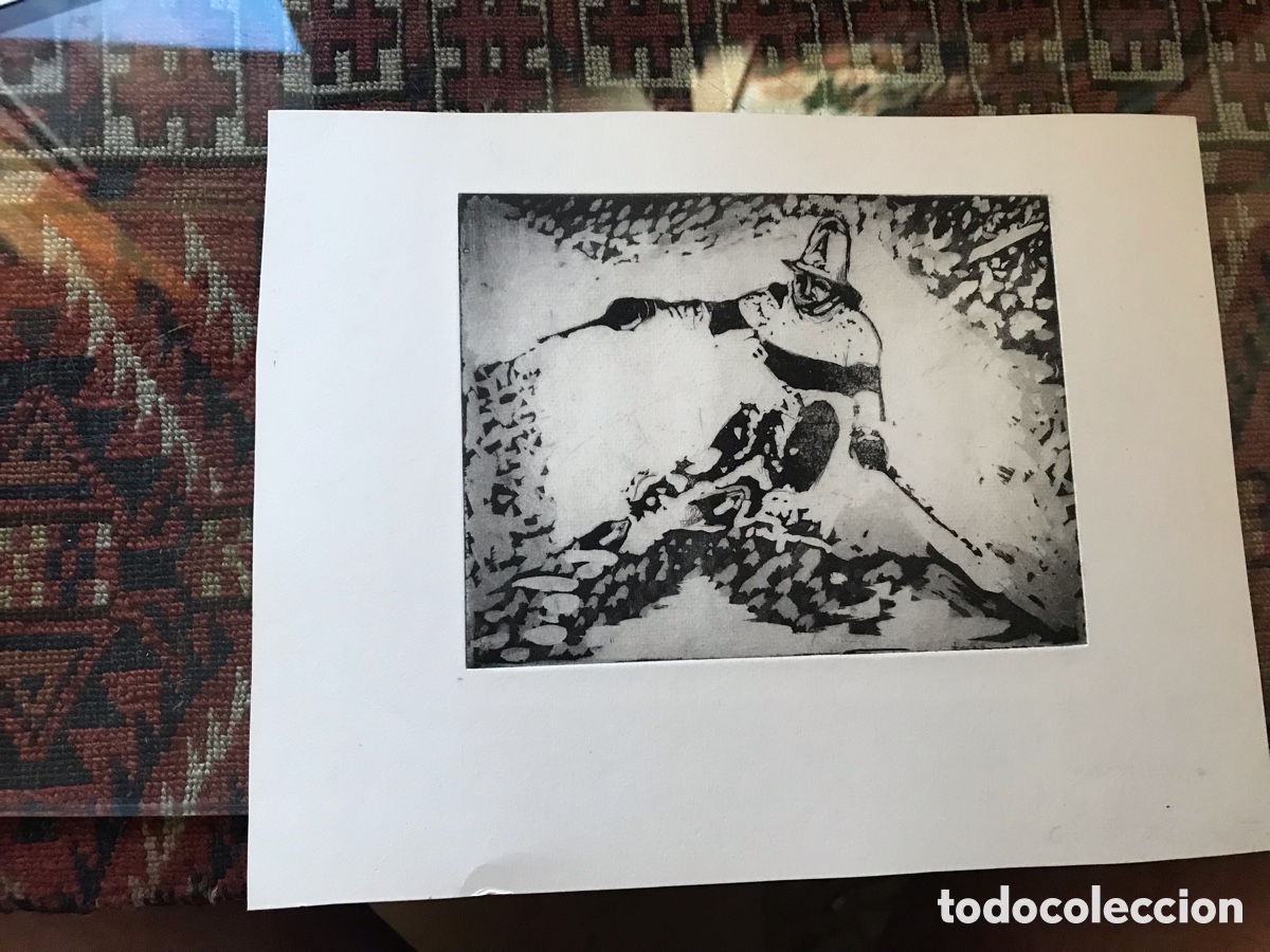 Arte: Esquiador. Serigraf&iacute;a - Foto 1