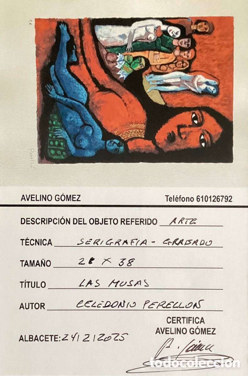 Arte: &ldquo; LAS MUSAS &ldquo; DE CELEDONIO PERELLON. - Foto 2