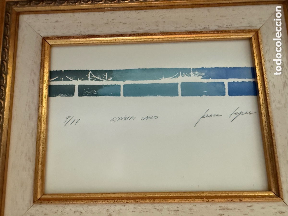 Arte: Serigraf&iacute;a religiosa numerada y firmada - Foto 3