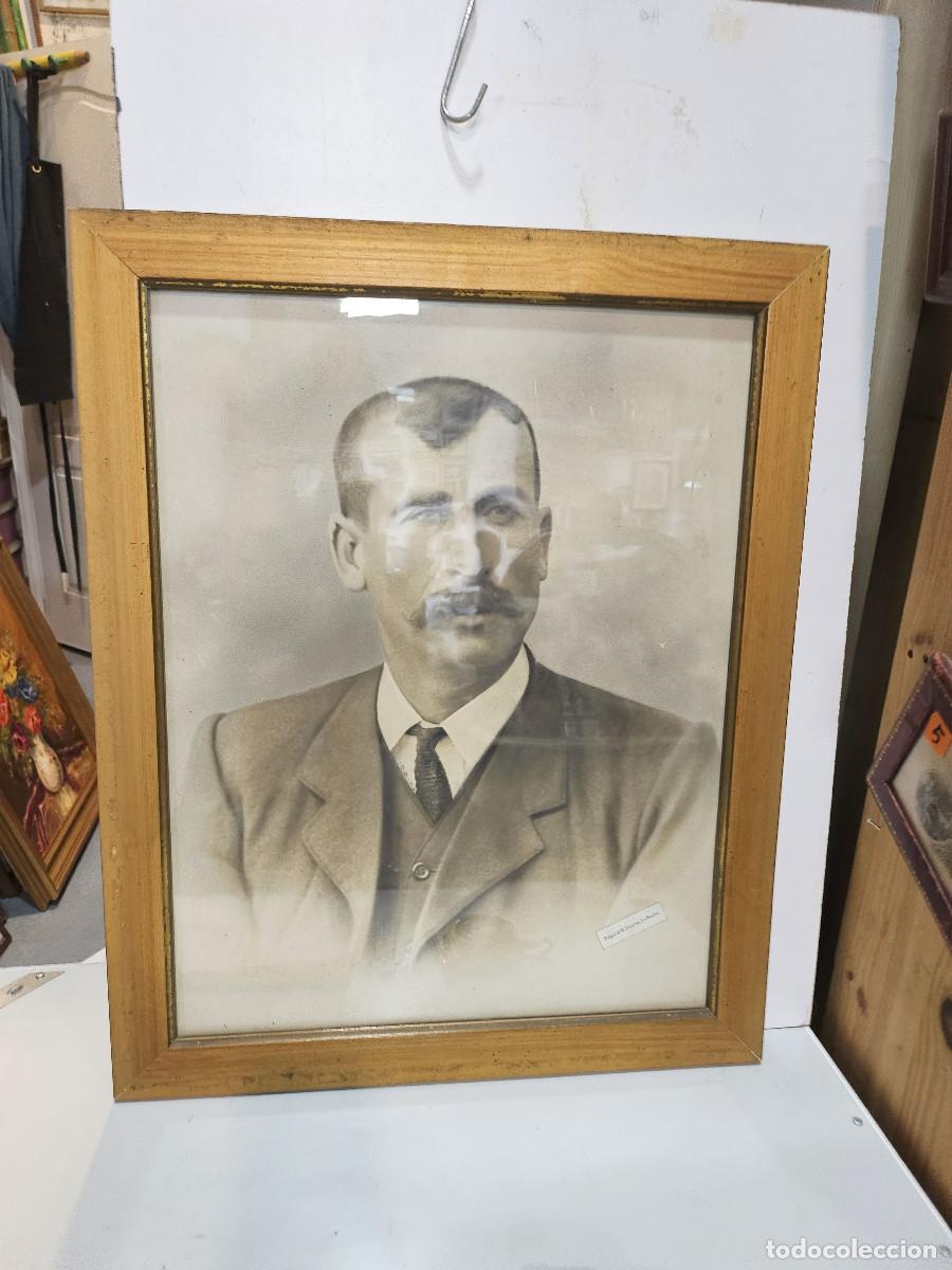 Arte: marco antiguo con retrato - Foto 1