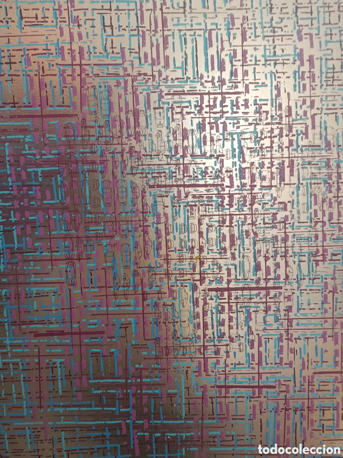 Kunst: Serigraf&iacute;a. Elvira Alfageme. Encrucijada. 1974.