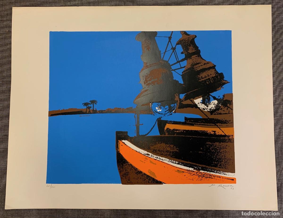 Arte: SERIGRAF&Iacute;A &rdquo;SIN T&Iacute;TULO&rdquo;. M. ROMERO, 1973. - Foto 2