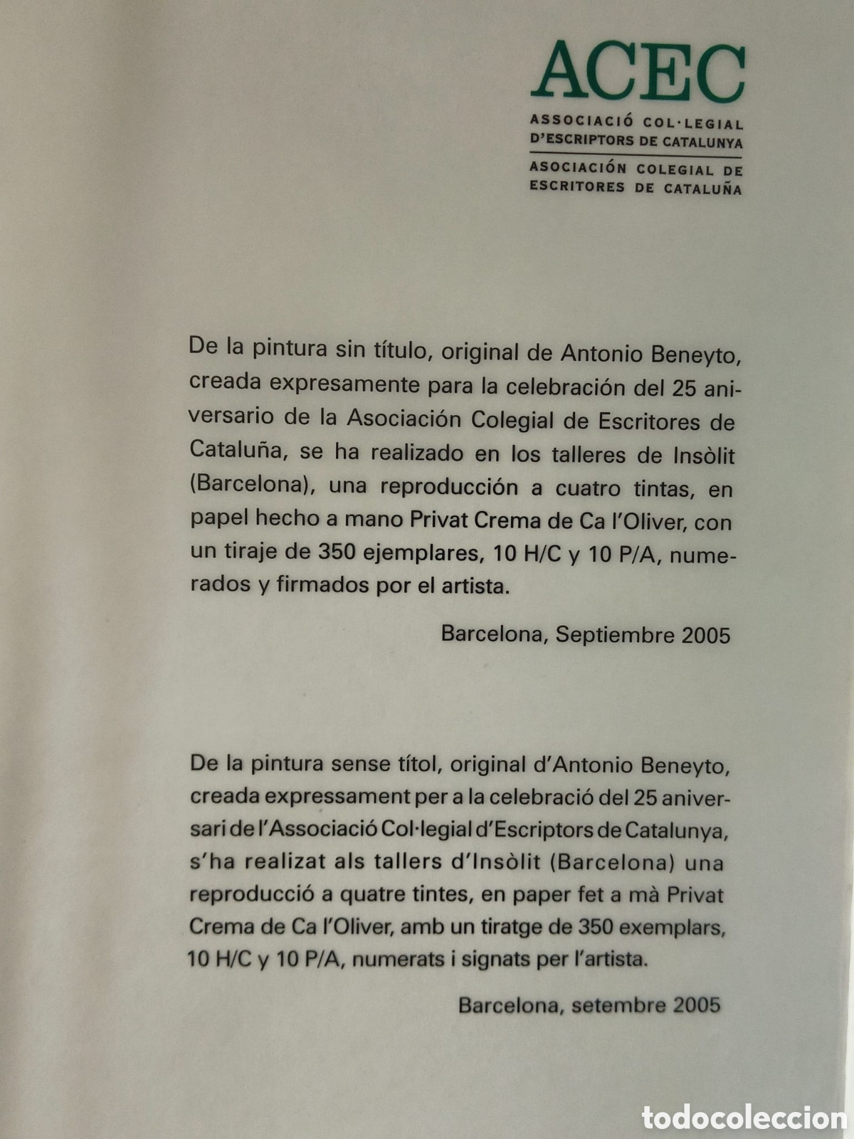 Arte: Serigraf&iacute;a ANTONIO BENEYTO - Foto 8