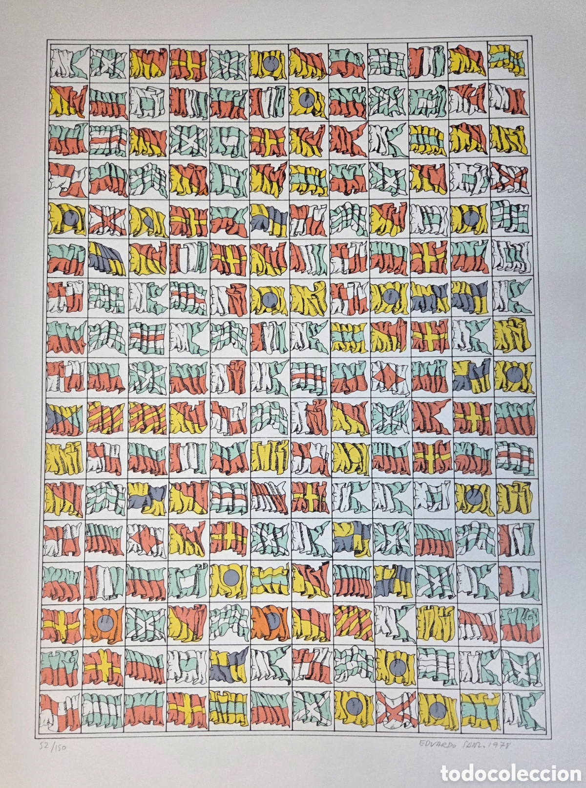 Arte: EDUARDO SANZ. Serigraf&iacute;a 1978. - Foto 2