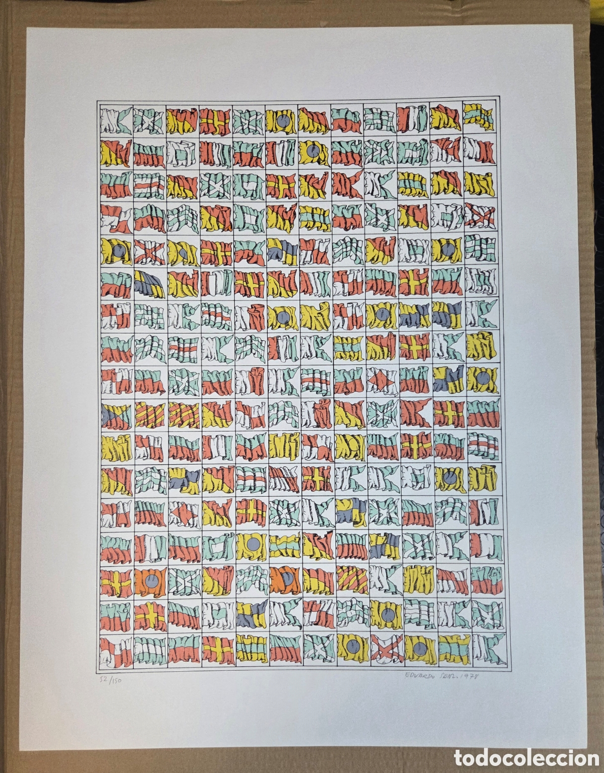 Arte: EDUARDO SANZ. Serigraf&iacute;a 1978. - Foto 1