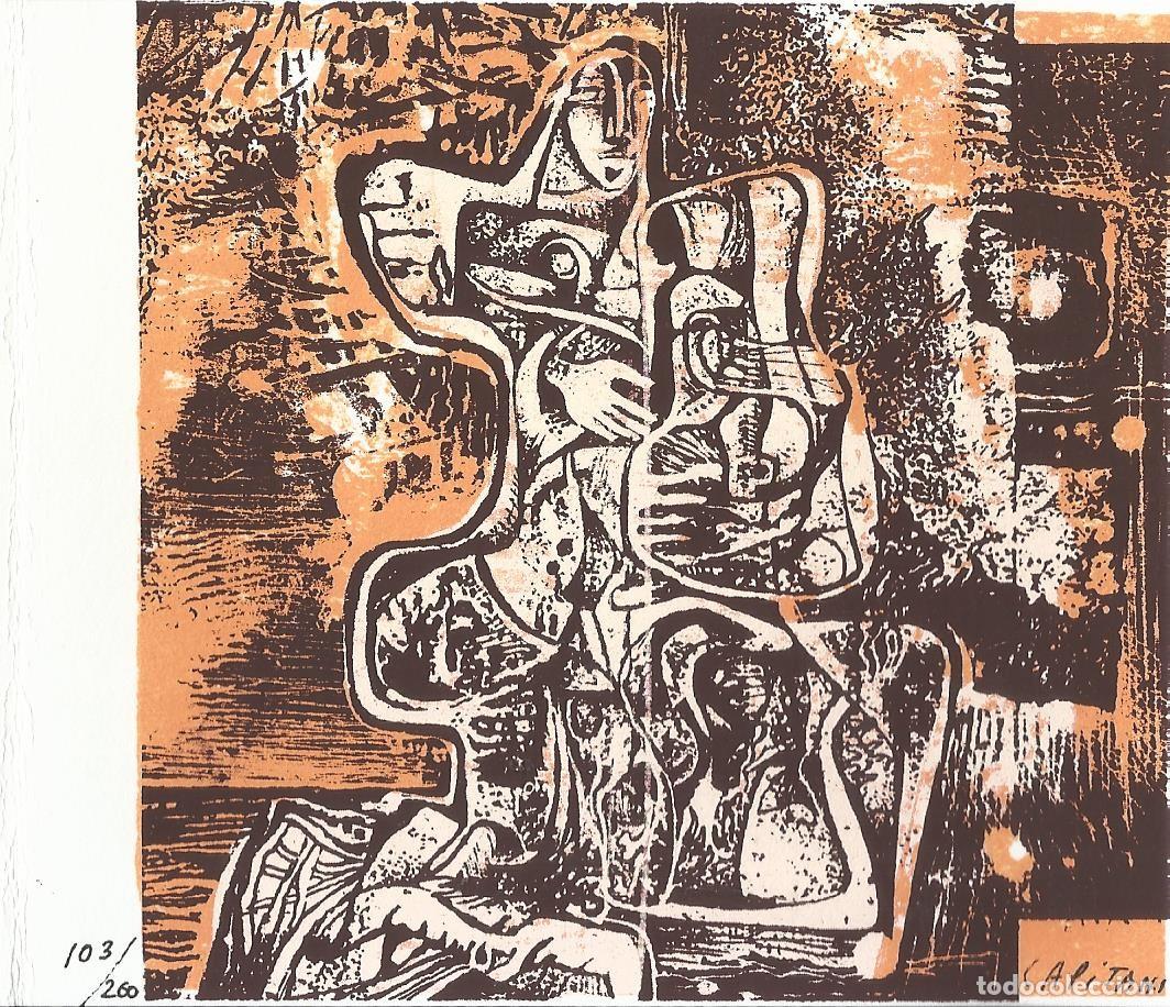 Arte: Raul Capitani. Serigraf&iacute;a Mendoza. Firmada y numerada 103/200. La piedra infinita. Jorge Ramponi.