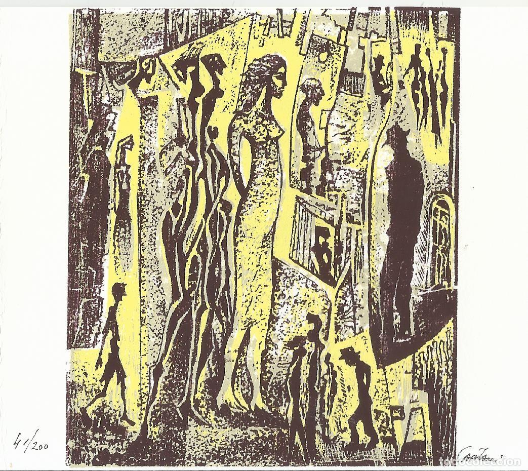 Arte: Raul Capitani. Serigrafia &rdquo;Buenos Aires&rdquo;. Firmada a mano. Numerada 41/200. El Tango. 1996.