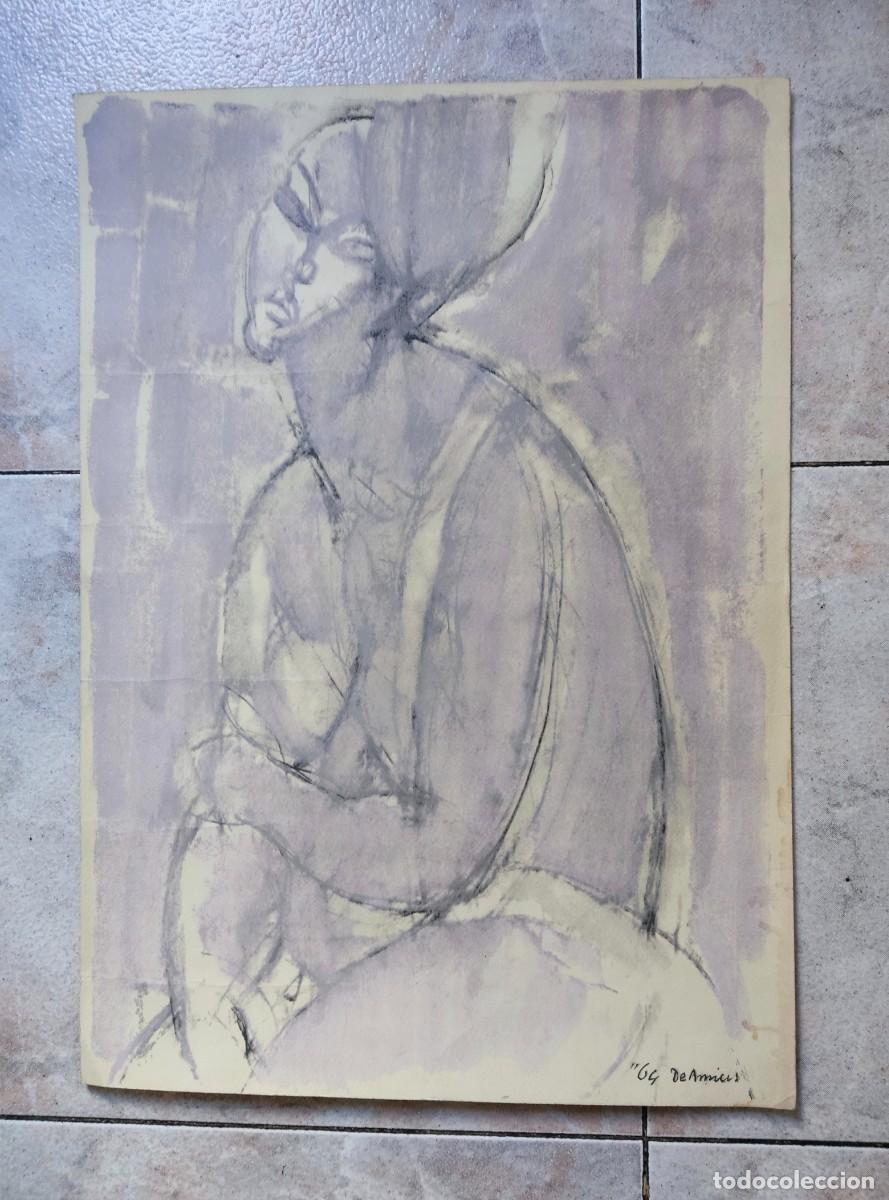 Arte: Cristoforo de Amicis - desnudo - Foto 2