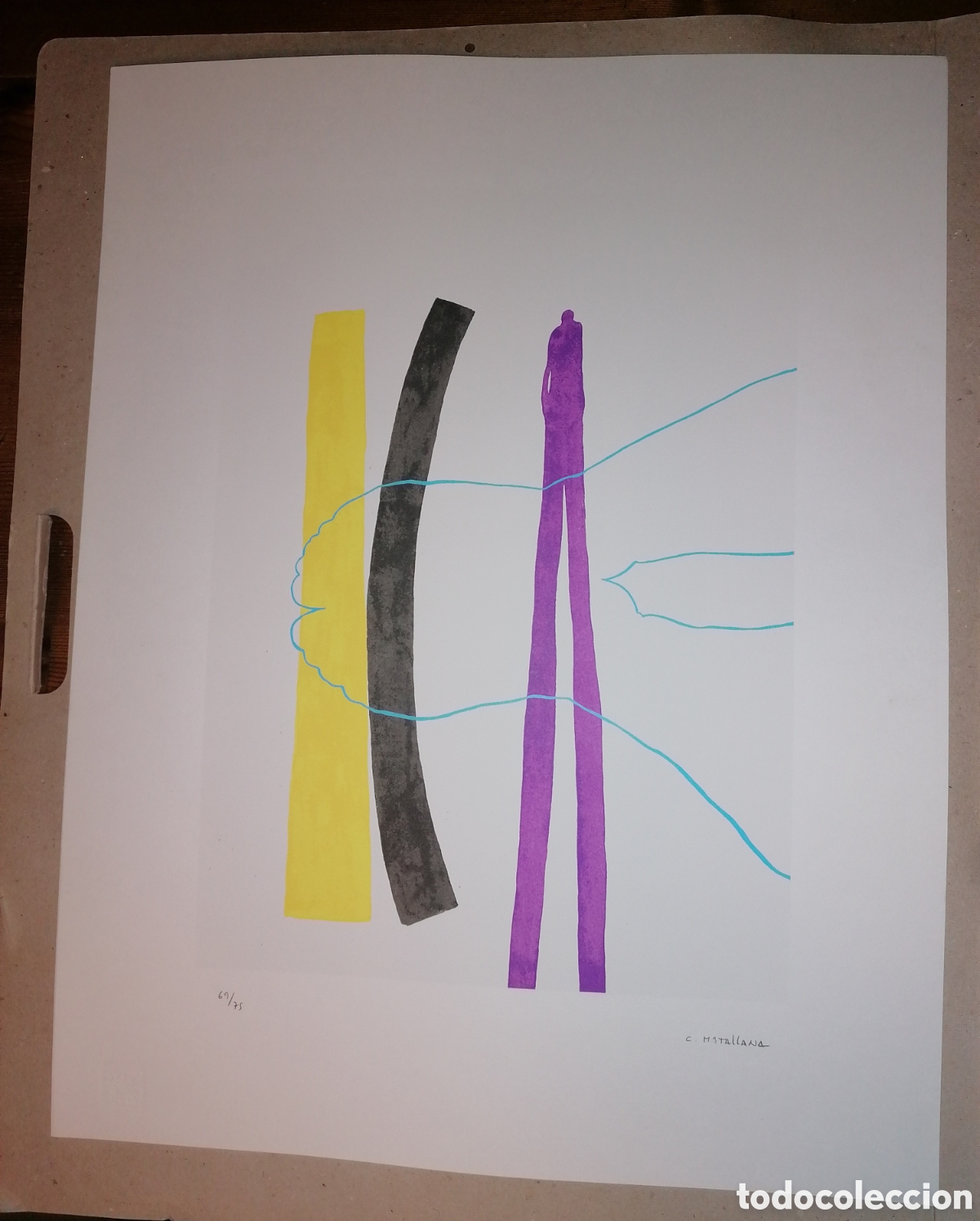 Arte: CARLOS MATALLANA MANRIQUE - SOMBRAS Y PROVERBIOS - 3 Serigraf&iacute;as