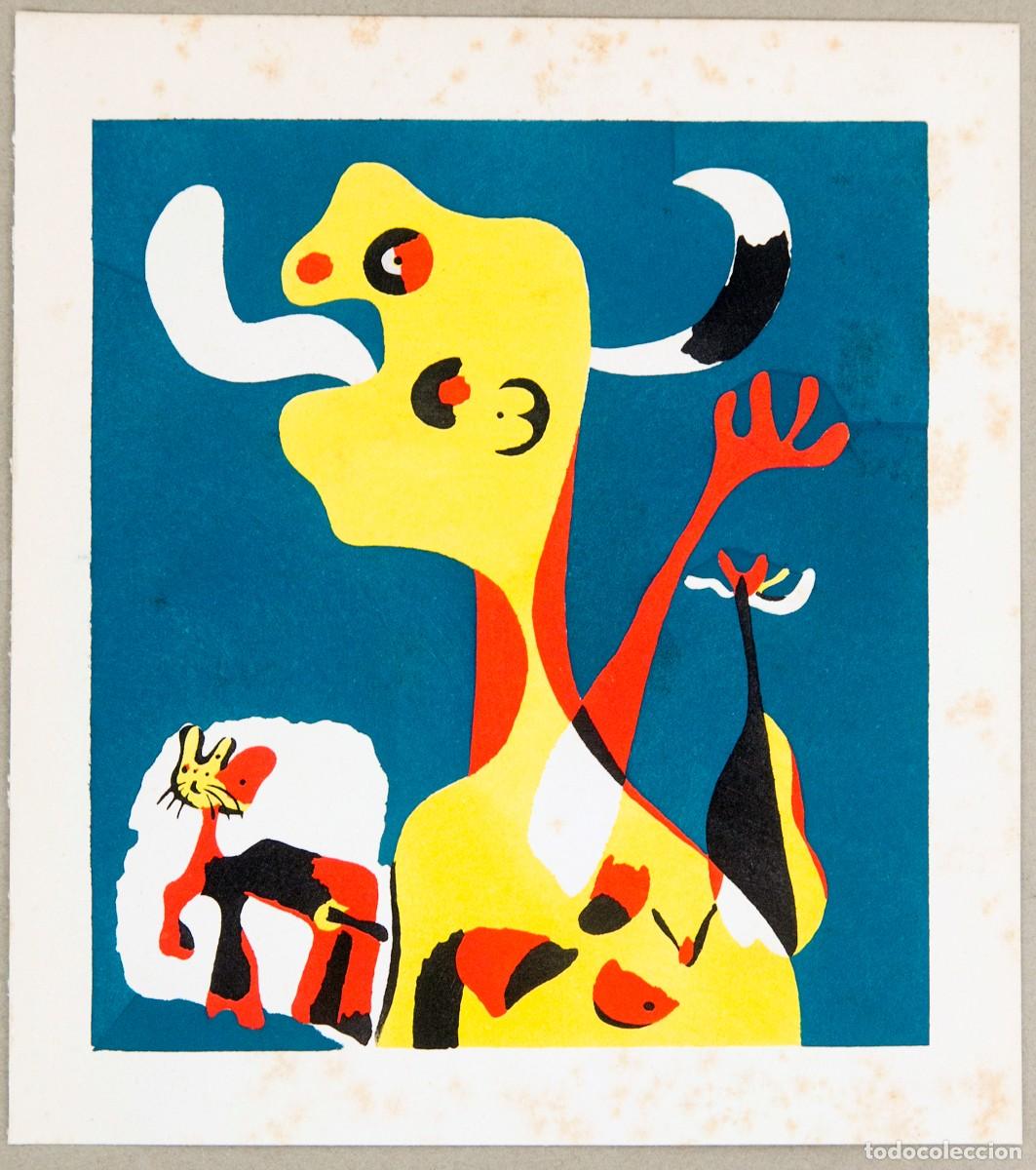 Arte: JOAN MIR&Oacute; - POCHOIR - 1949