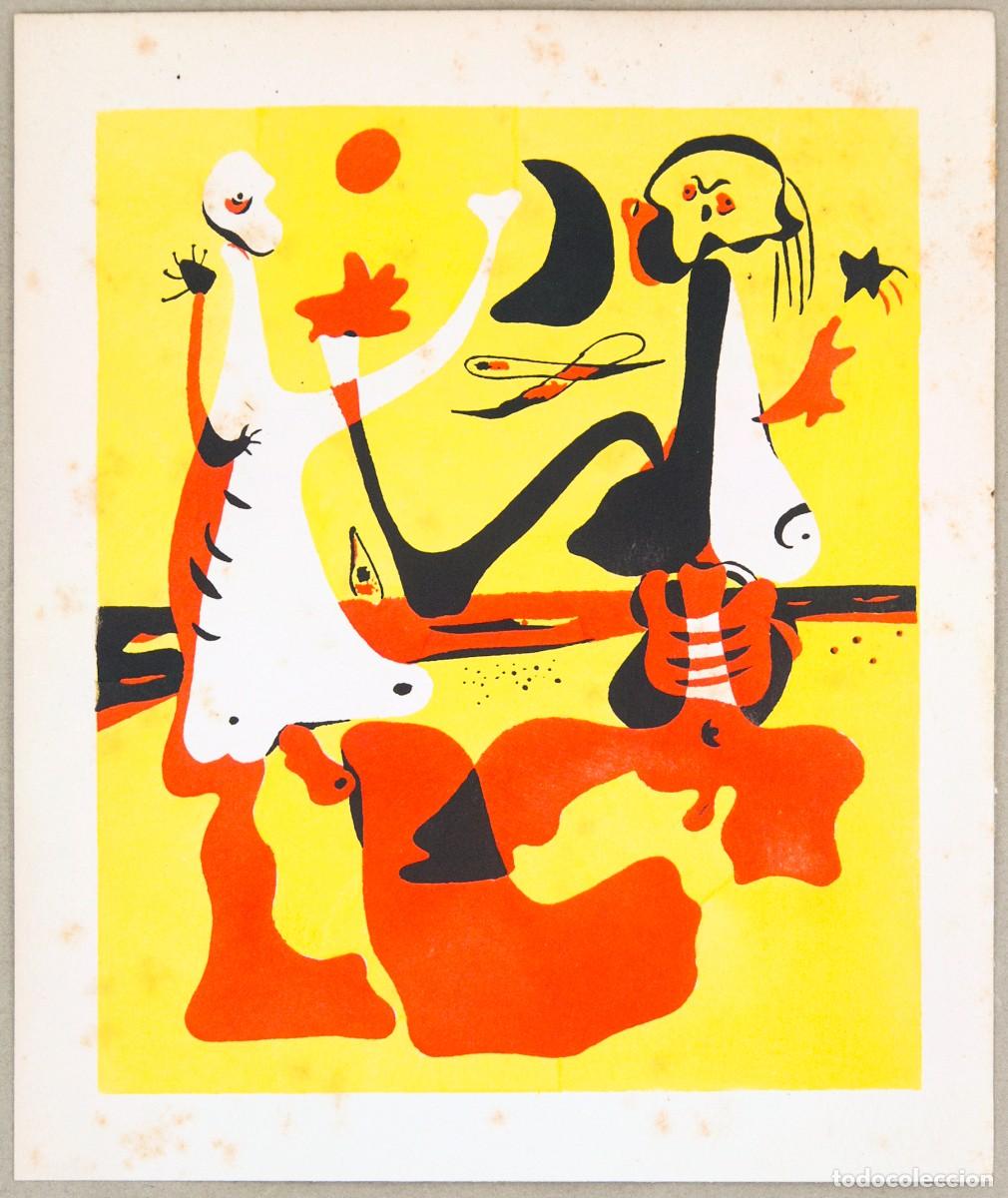 Arte: JOAN MIR&Oacute; - POCHOIR - 1949