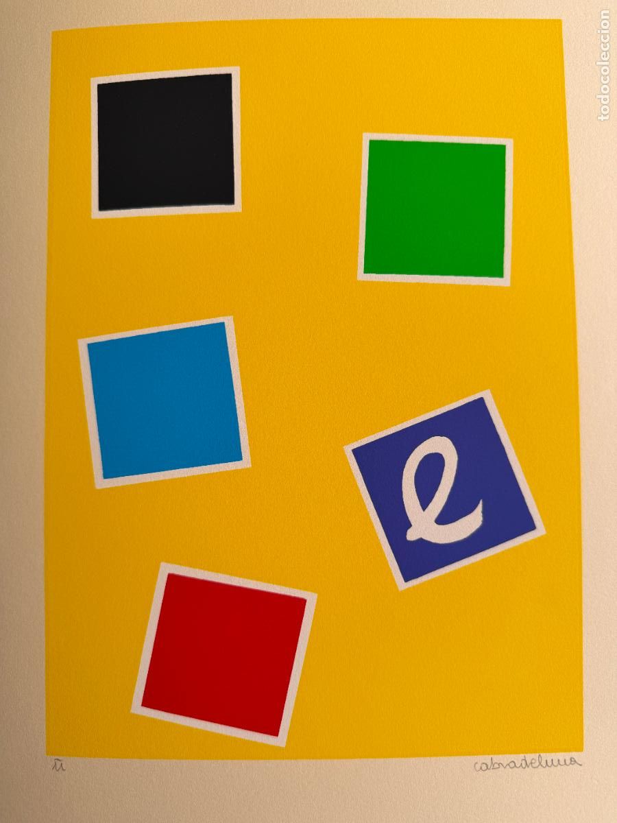 Arte: Jose Manuel Cabra de Luna , M&aacute;laga 1949 , carpeta Voyelles , con 7 serigraf&iacute;as firmadas , R681