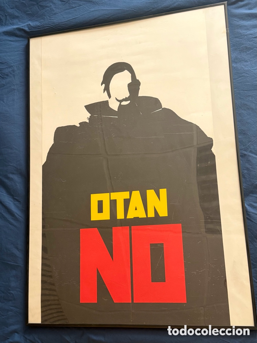 Arte: Serigraf&iacute;a Manolo Vald&eacute;s 1982 &lsquo;OTAN NO&rsquo; Firmada