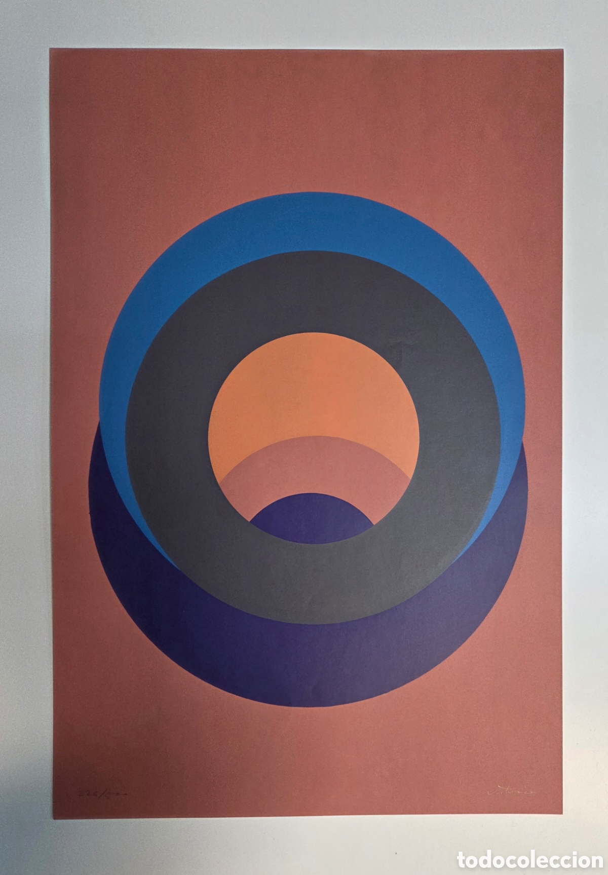 Arte: Salvador Victoria. Serigraf&iacute;a 1975.