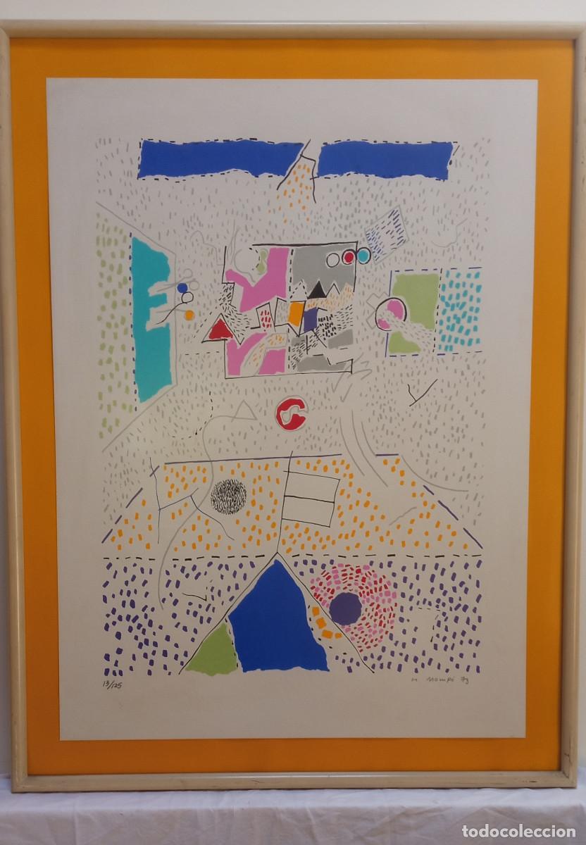 Kunst: Manuel Hern&aacute;ndez Momp&oacute; - Serigraf&iacute;a Original (1973) - Firmada y Numerada 13/125.