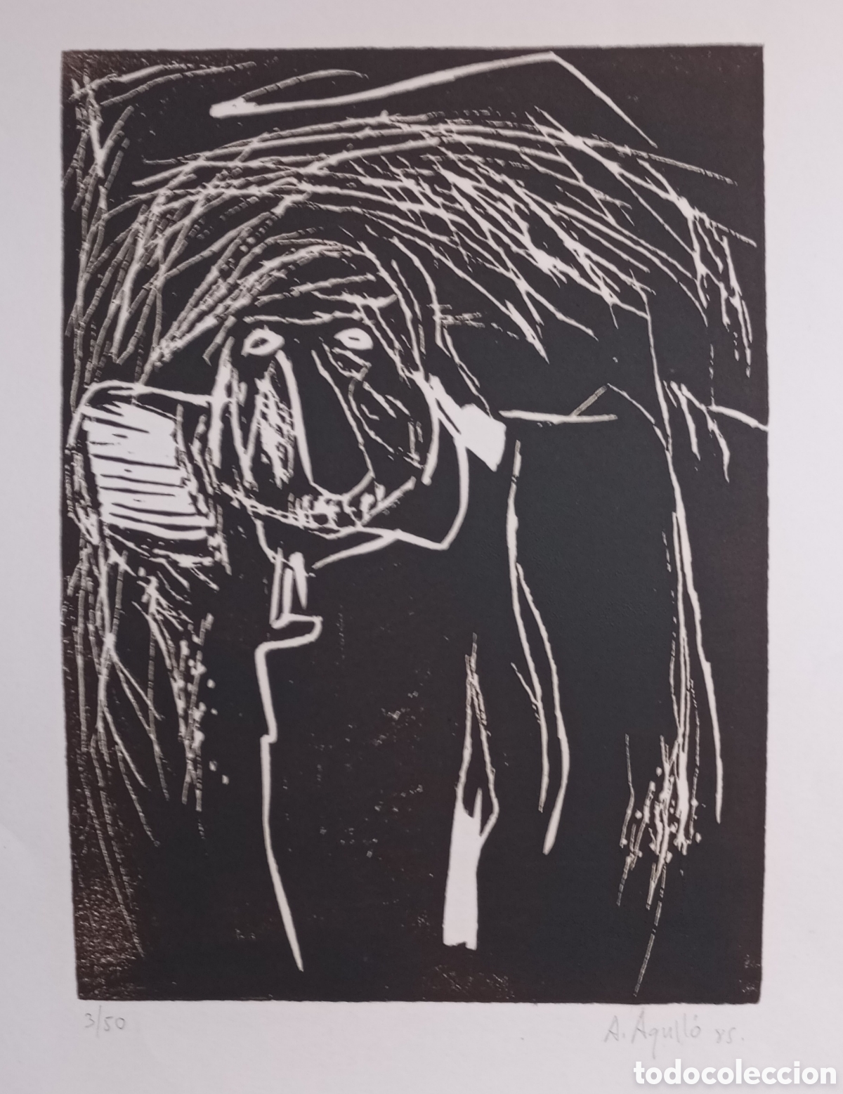 Kunst: ALBERT AGULLO MARTINEZ. SERIGRAFIA ( LITOGRAFIA) NR 3/50