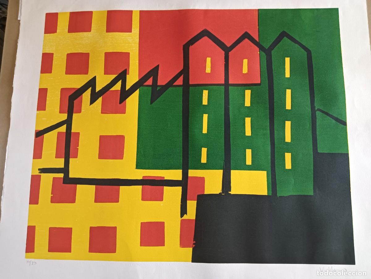 Arte: Miguel Villarino (Zamora 1959) serigraf&iacute;a de 60x74 papel 73x87cms, firmada l&aacute;piz y 19/30 solamente.