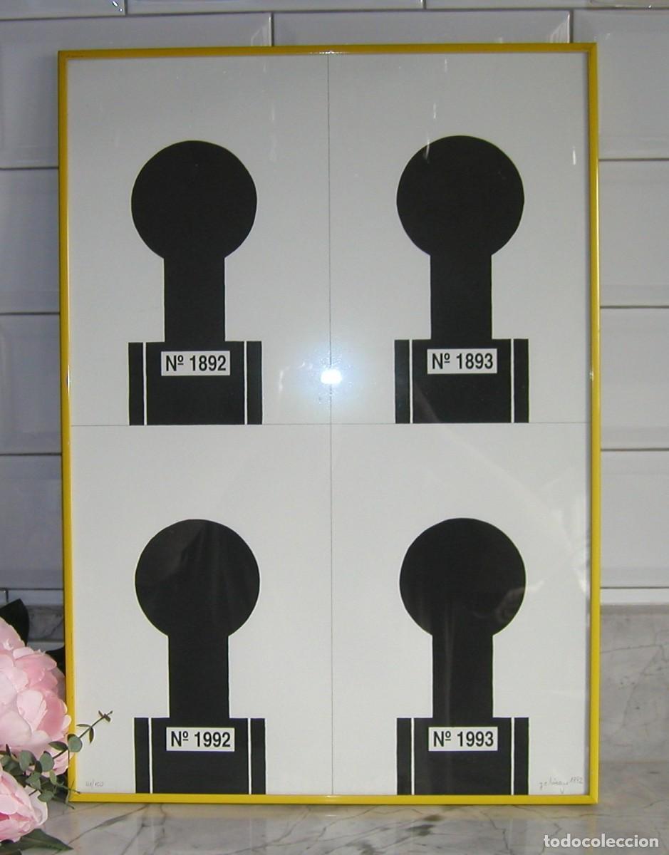 Arte: Serigraf&iacute;a original de Juan Carlos L&aacute;zaro Firmada y numerada se entrega enmarcada a&ntilde;o 1992 Perfecta