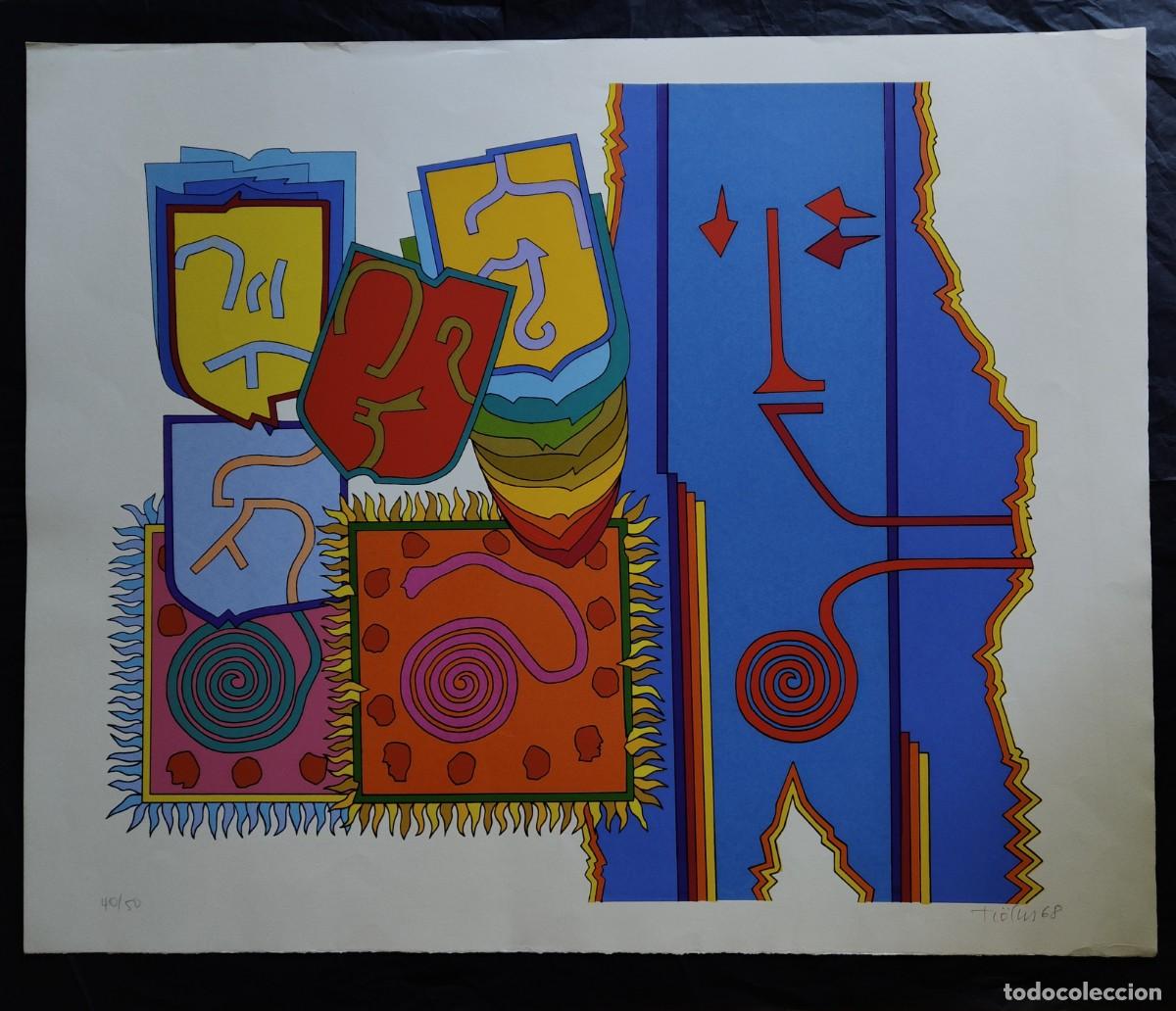 Arte: Heinz Tr&ouml;kes (1913-1997): serigraf&iacute;a firmada y numerada, 1968