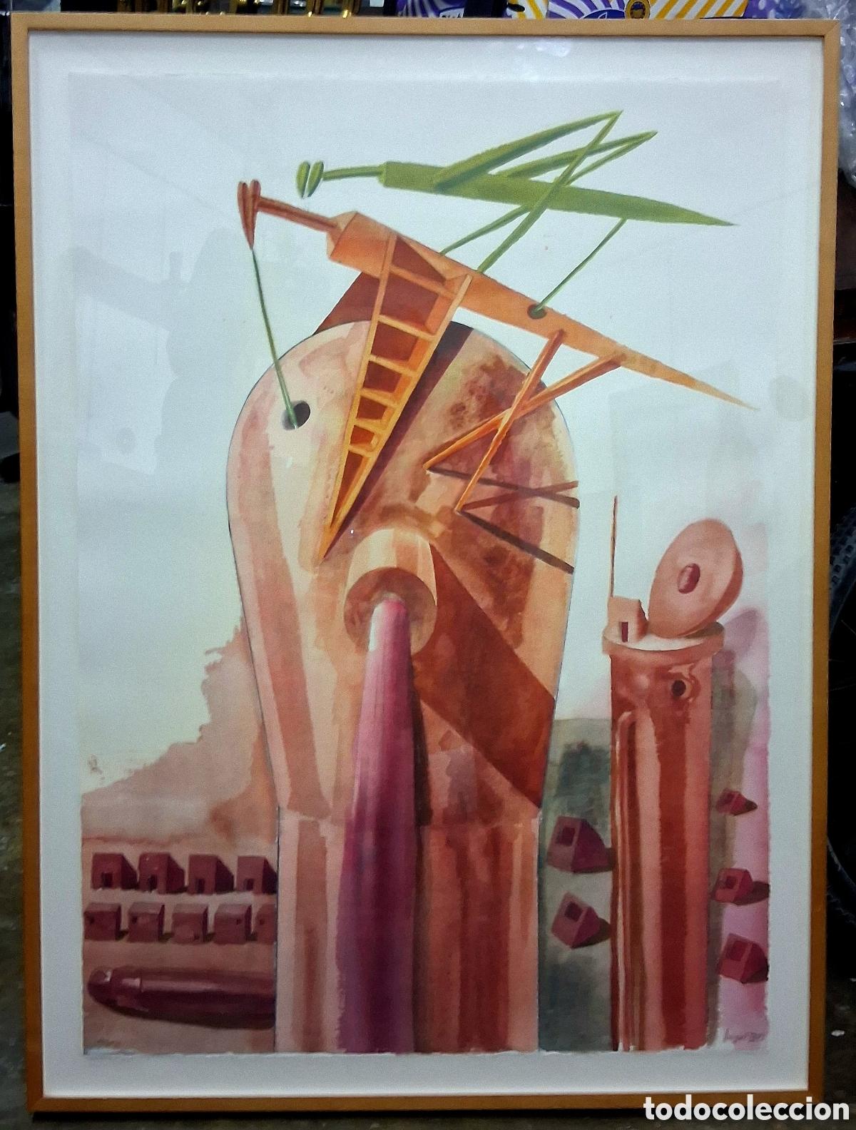 Arte: Miquel Navarro (Mislata, Valencia,1945) &rdquo;Grillos&rdquo; serigrafia (105 x 75) 22/75 (1998) Malborough