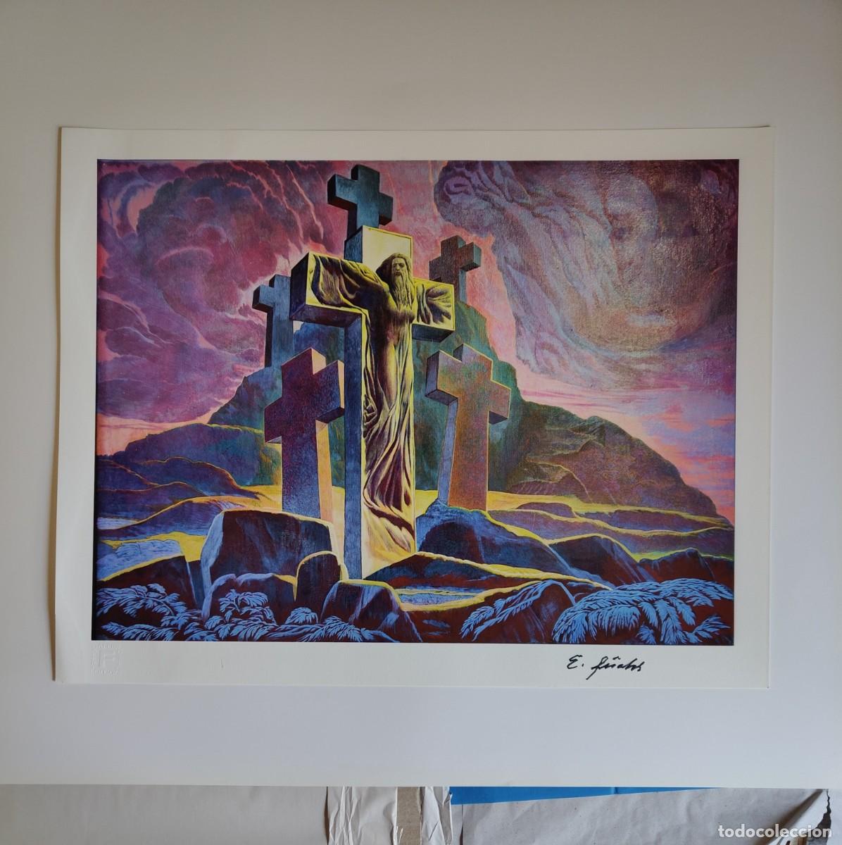 Arte: Ernst Fuchs (1930-2015): Montserrat - Giclee sobre lienzo, firmado y numerado a mano, 2012