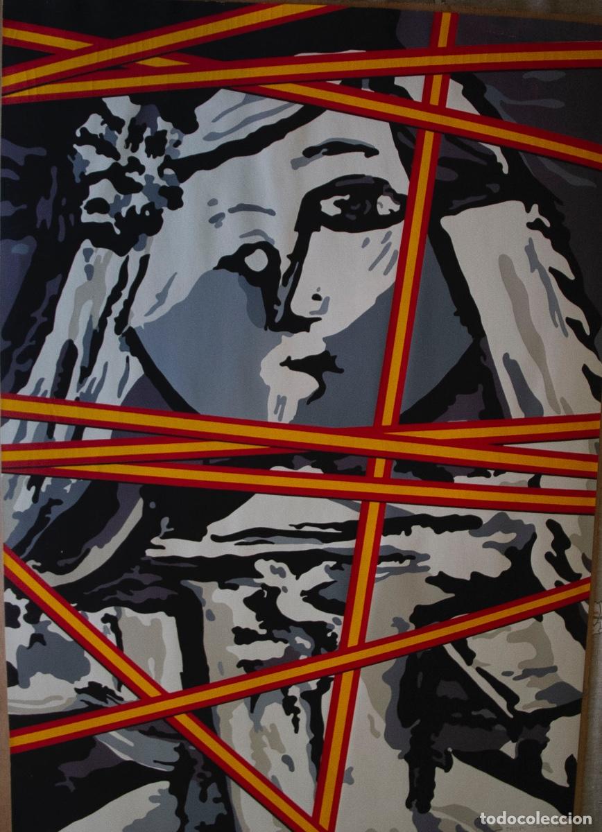 Arte: Equipo Cr&oacute;nica serigraf&iacute;a Menina abanderada