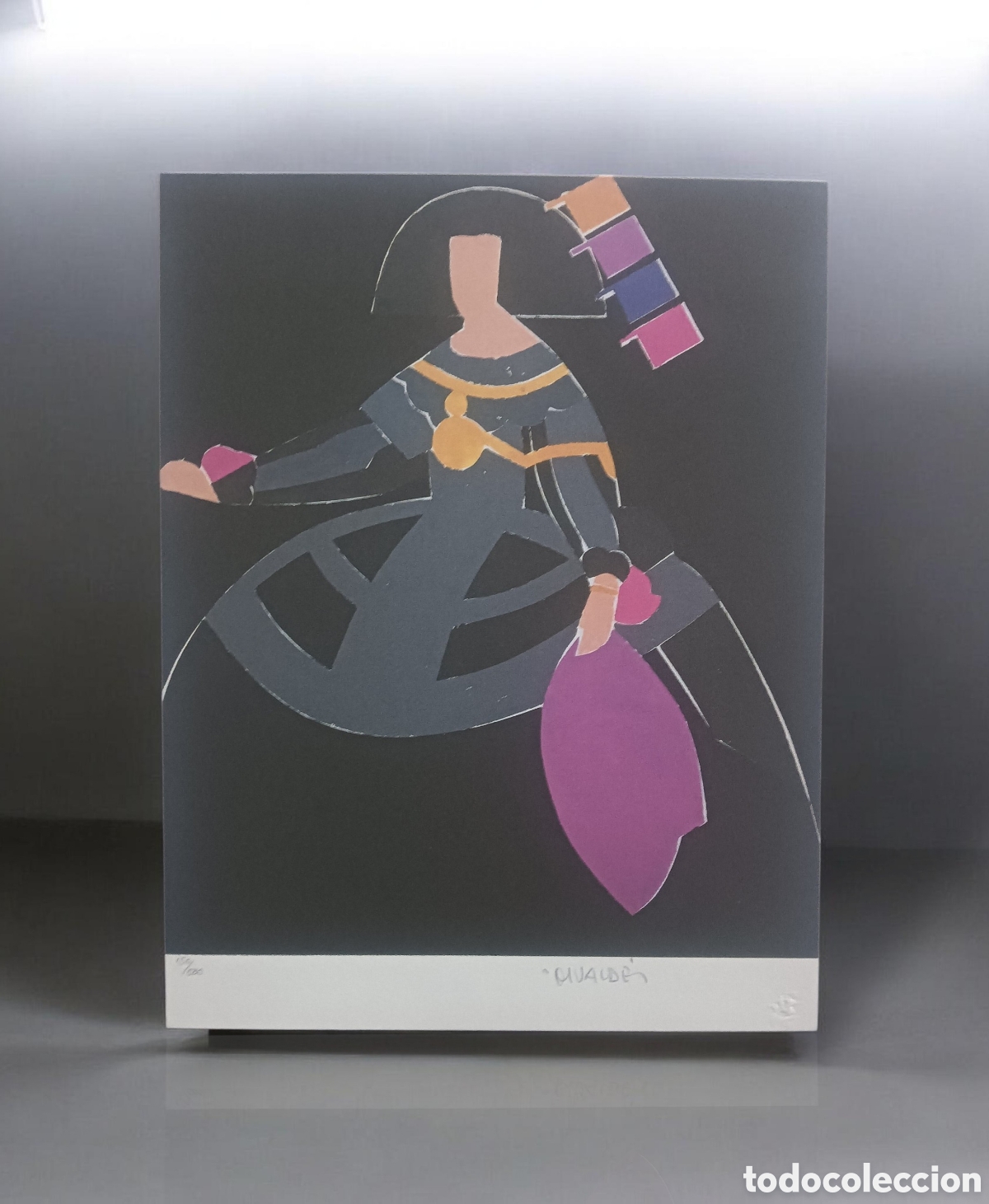 Arte: MANOLO VALD&Eacute;S &ndash; &ldquo;VEL&Aacute;ZQUEZ COMO PRETEXTO&rdquo; &ndash; EDICI&Oacute;N LIMITADA ONU / WFUNA &ndash; 1990